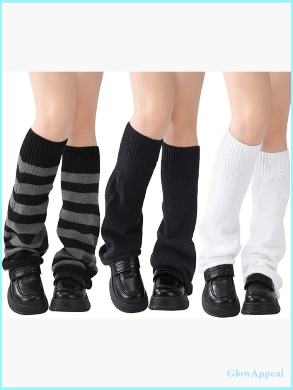 Y2K Knit Star Leg Warmers - Kawaii Flared Socks for Streetwear